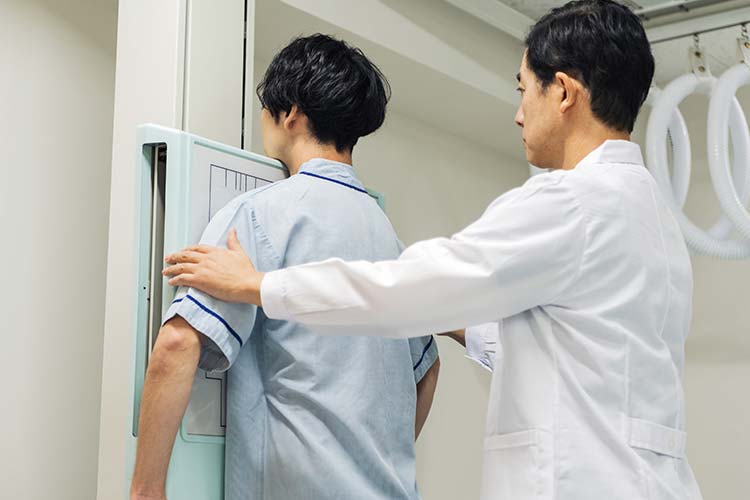 検診異常(胸部レントゲンと肺機能の異常)イメージ